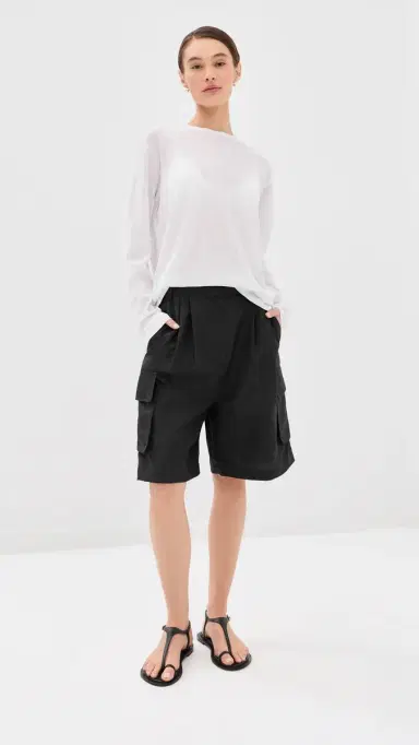 Tibi Sheer Crepe Knit Tee White | Thumbnail 5 Tibi Sheer Crepe Knit Tee White | Thumbnail 5