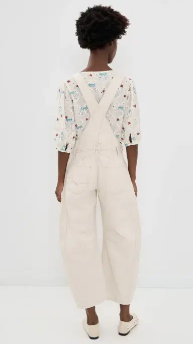 Free People Good Luck Overalls Milk S | Thumbnail 3 Free People Good Luck Overalls Milk S | Thumbnail 3