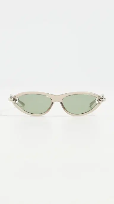 Bottega Veneta New Knot Sunglasses Beige/Silver/Green | Thumbnail 2 Bottega Veneta New Knot Sunglasses Beige/Silver/Green | Thumbnail 2