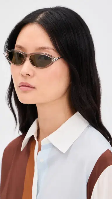 Bottega Veneta New Knot Sunglasses Beige/Silver/Green | Thumbnail 3 Bottega Veneta New Knot Sunglasses Beige/Silver/Green | Thumbnail 3