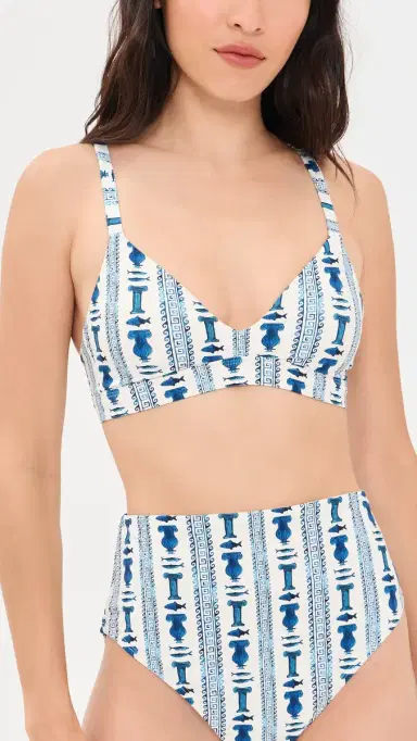 Stylest x Lia Burke ibaire Dreamift Push-Up Bikini Top Greek Stripes | Thumbnail 2 Stylest x Lia Burke ibaire Dreamift Push-Up Bikini Top Greek Stripes | Thumbnail 2