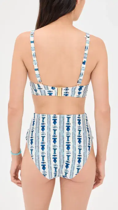 Stylest x Lia Burke ibaire Dreamift Push-Up Bikini Top Greek Stripes | Thumbnail 3 Stylest x Lia Burke ibaire Dreamift Push-Up Bikini Top Greek Stripes | Thumbnail 3