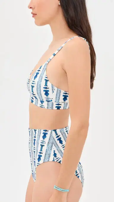 Stylest x Lia Burke ibaire Dreamift Push-Up Bikini Top Greek Stripes | Thumbnail 4 Stylest x Lia Burke ibaire Dreamift Push-Up Bikini Top Greek Stripes | Thumbnail 4