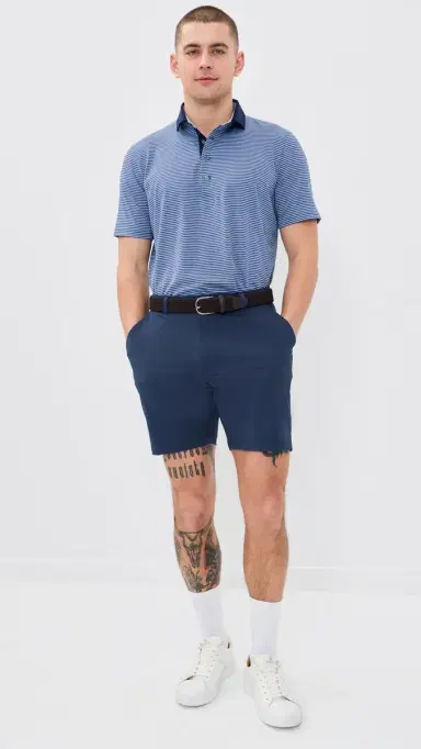 Redvanly Hanover Pull On Shorts 7.5 Navy | Thumbnail 5 Redvanly Hanover Pull On Shorts 7.5 Navy | Thumbnail 5
