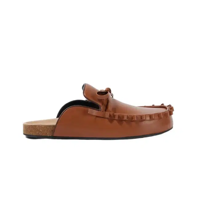Ruffled leather mules Ruffled leather mules