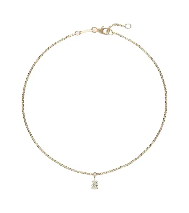 18kt gold anklet with diamond 18kt gold anklet with diamond