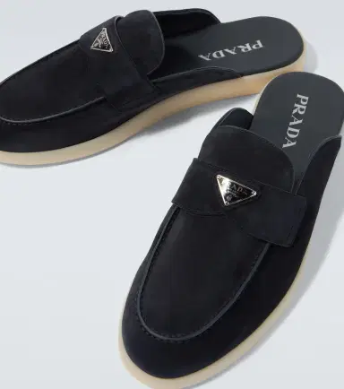 Prada Suede mules | Thumbnail 4 Prada Suede mules | Thumbnail 4