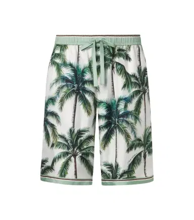 Dolce & Gabbana Printed silk twill shorts | Thumbnail 1 Dolce & Gabbana Printed silk twill shorts | Thumbnail 1