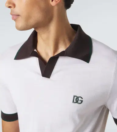 Dolce & Gabbana DG wool and silk polo shirt | Thumbnail 5 Dolce & Gabbana DG wool and silk polo shirt | Thumbnail 5