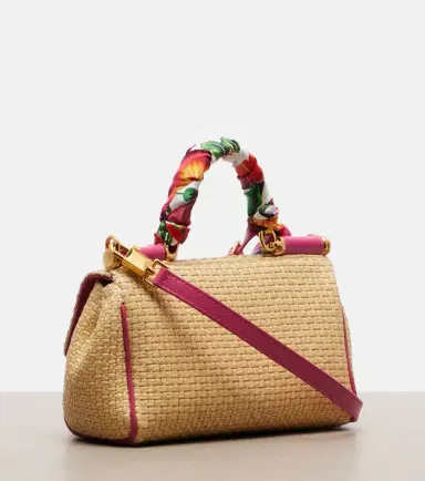 Dolce & Gabbana Sicily Small raffia-effect top-handle bag | Thumbnail 3 Dolce & Gabbana Sicily Small raffia-effect top-handle bag | Thumbnail 3