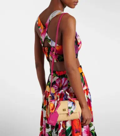 Dolce & Gabbana Sicily Small raffia-effect top-handle bag | Thumbnail 5 Dolce & Gabbana Sicily Small raffia-effect top-handle bag | Thumbnail 5