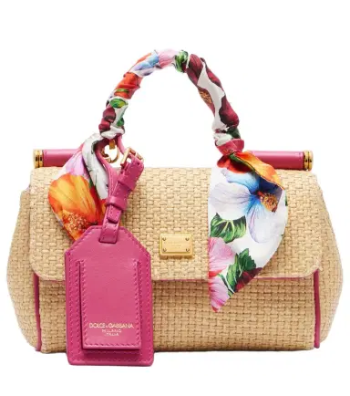 Dolce & Gabbana Sicily Small raffia-effect top-handle bag | Thumbnail 1 Dolce & Gabbana Sicily Small raffia-effect top-handle bag | Thumbnail 1