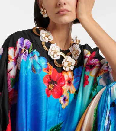 Dolce & Gabbana Embellished floral chain necklace | Thumbnail 4 Dolce & Gabbana Embellished floral chain necklace | Thumbnail 4