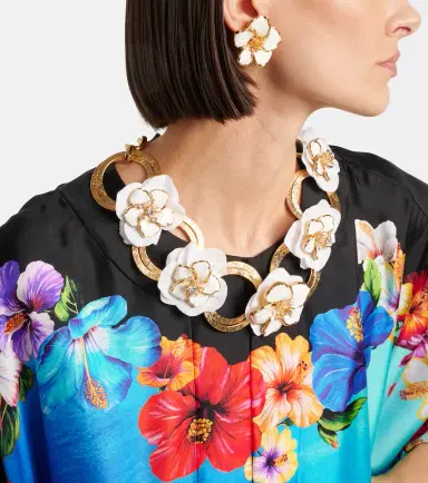 Dolce & Gabbana Embellished floral chain necklace | Thumbnail 5 Dolce & Gabbana Embellished floral chain necklace | Thumbnail 5