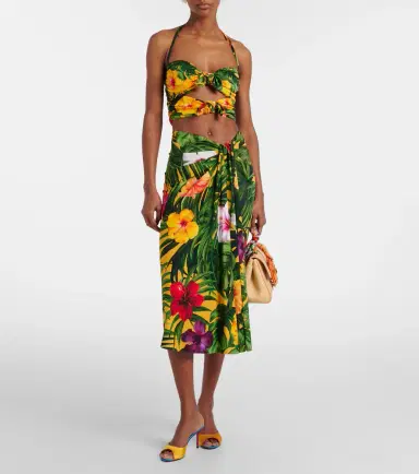 Dolce & Gabbana Draped floral midi skirt | Thumbnail 2 Dolce & Gabbana Draped floral midi skirt | Thumbnail 2