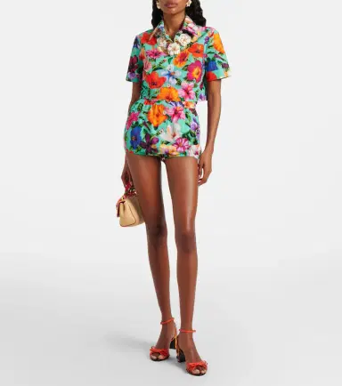 Dolce & Gabbana Floral cotton shorts | Thumbnail 3 Dolce & Gabbana Floral cotton shorts | Thumbnail 3