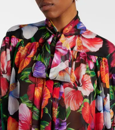 Dolce & Gabbana Floral silk chiffon blouse | Thumbnail 2 Dolce & Gabbana Floral silk chiffon blouse | Thumbnail 2