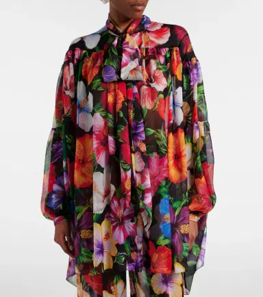 Dolce & Gabbana Floral silk chiffon blouse | Thumbnail 3 Dolce & Gabbana Floral silk chiffon blouse | Thumbnail 3