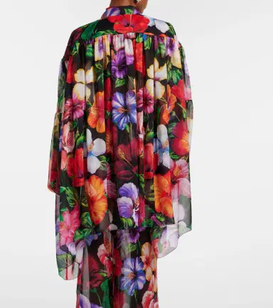 Dolce & Gabbana Floral silk chiffon blouse | Thumbnail 4 Dolce & Gabbana Floral silk chiffon blouse | Thumbnail 4