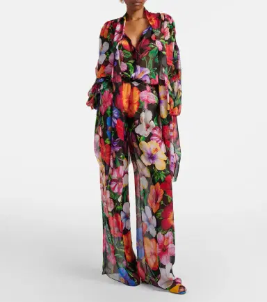 Dolce & Gabbana Floral silk chiffon blouse | Thumbnail 6 Dolce & Gabbana Floral silk chiffon blouse | Thumbnail 6
