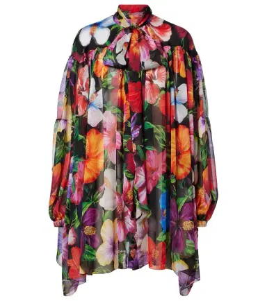 Dolce & Gabbana Floral silk chiffon blouse | Thumbnail 1 Dolce & Gabbana Floral silk chiffon blouse | Thumbnail 1