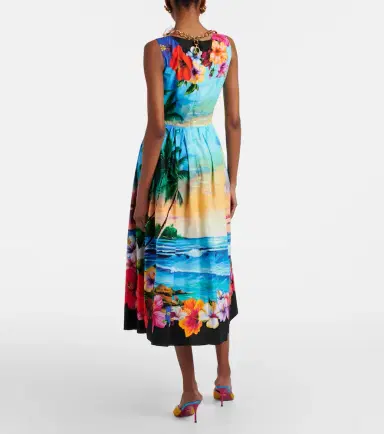 Dolce & Gabbana Printed cotton midi dress | Thumbnail 3 Dolce & Gabbana Printed cotton midi dress | Thumbnail 3