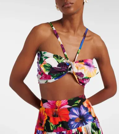 Dolce & Gabbana Bow-detail floral cotton bra top | Thumbnail 4 Dolce & Gabbana Bow-detail floral cotton bra top | Thumbnail 4