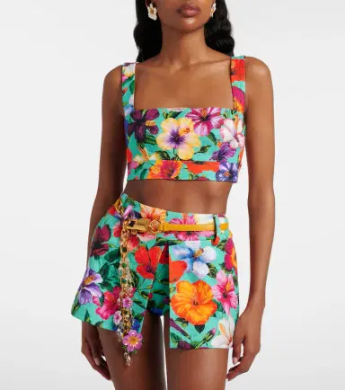 Dolce & Gabbana Floral crop top | Thumbnail 4 Dolce & Gabbana Floral crop top | Thumbnail 4