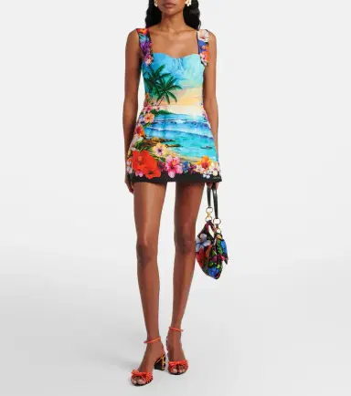 Dolce & Gabbana Printed cotton minidress | Thumbnail 5 Dolce & Gabbana Printed cotton minidress | Thumbnail 5