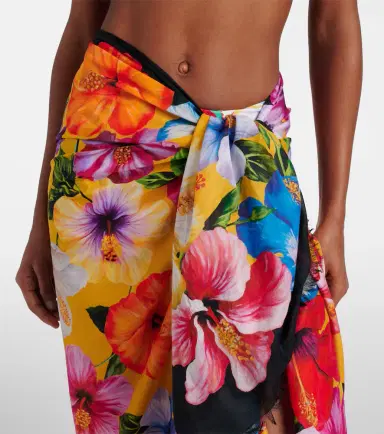 Dolce & Gabbana Floral cotton beach cover-up | Thumbnail 2 Dolce & Gabbana Floral cotton beach cover-up | Thumbnail 2