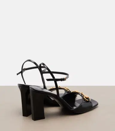 Gucci Signora Horsebit leather slingback sandals | Thumbnail 3 Gucci Signora Horsebit leather slingback sandals | Thumbnail 3