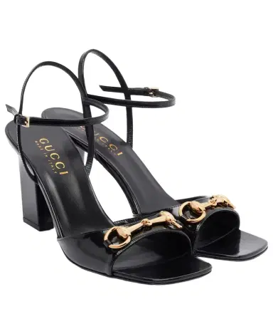 Gucci Signora Horsebit leather slingback sandals | Thumbnail 1 Gucci Signora Horsebit leather slingback sandals | Thumbnail 1