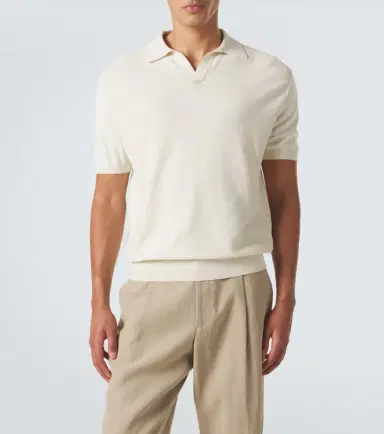 Canali Cotton and silk polo shirt | Thumbnail 5 Canali Cotton and silk polo shirt | Thumbnail 5