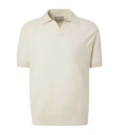Canali Cotton and silk polo shirt | Thumbnail 1 Canali Cotton and silk polo shirt | Thumbnail 1