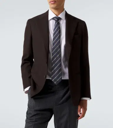 Canali Striped silk and wool tie | Thumbnail 2 Canali Striped silk and wool tie | Thumbnail 2
