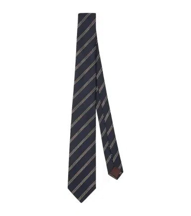 Canali Striped silk and wool tie | Thumbnail 1 Canali Striped silk and wool tie | Thumbnail 1