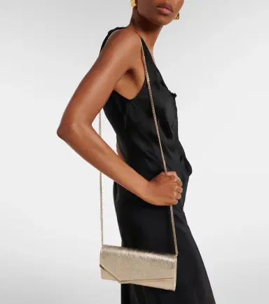 Jimmy Choo Emmie Small metallic leather clutch | Thumbnail 7 Jimmy Choo Emmie Small metallic leather clutch | Thumbnail 7