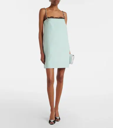Valentino Crepe Couture embellished minidress | Thumbnail 2 Valentino Crepe Couture embellished minidress | Thumbnail 2