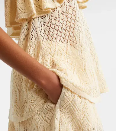 Zimmermann Mahon knitted ruffled lace top | Thumbnail 3 Zimmermann Mahon knitted ruffled lace top | Thumbnail 3
