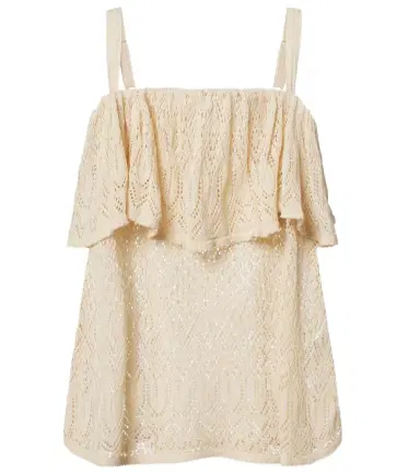 Zimmermann Mahon knitted ruffled lace top | Thumbnail 1 Zimmermann Mahon knitted ruffled lace top | Thumbnail 1