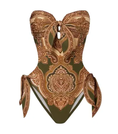 Zimmermann Mahon cutout printed swimsuit | Thumbnail 1 Zimmermann Mahon cutout printed swimsuit | Thumbnail 1