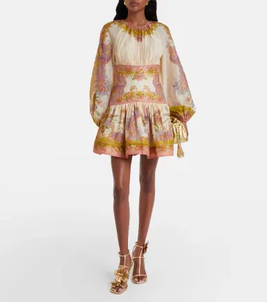 Zimmermann Indra cotton and silk-blend minidress | Thumbnail 3 Zimmermann Indra cotton and silk-blend minidress | Thumbnail 3