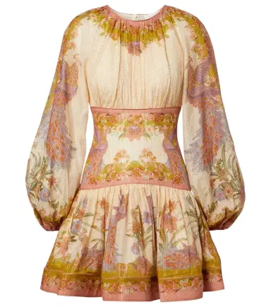 Zimmermann Indra cotton and silk-blend minidress | Thumbnail 1 Zimmermann Indra cotton and silk-blend minidress | Thumbnail 1