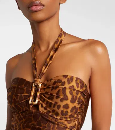 Zimmermann Mahon leopard-print halterneck swimsuit | Thumbnail 2 Zimmermann Mahon leopard-print halterneck swimsuit | Thumbnail 2