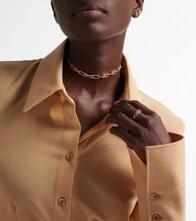 Messika Move Link 18kt rose gold choker with diamonds | Thumbnail 3 Messika Move Link 18kt rose gold choker with diamonds | Thumbnail 3