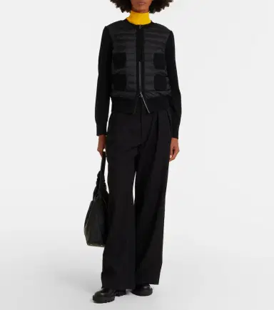 Moncler Tricot down-paneled virgin wool cardigan | Thumbnail 6 Moncler Tricot down-paneled virgin wool cardigan | Thumbnail 6