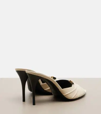 Saint Laurent Babylone Cassandre leather mules | Thumbnail 4 Saint Laurent Babylone Cassandre leather mules | Thumbnail 4