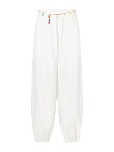 Stella McCartney Embellished Cotton-crepe Balloon Pants | Thumbnail 1 Stella McCartney Embellished Cotton-crepe Balloon Pants | Thumbnail 1