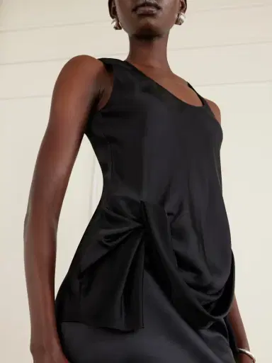 Stella McCartney Draped Satin Blouse | Thumbnail 4 Stella McCartney Draped Satin Blouse | Thumbnail 4