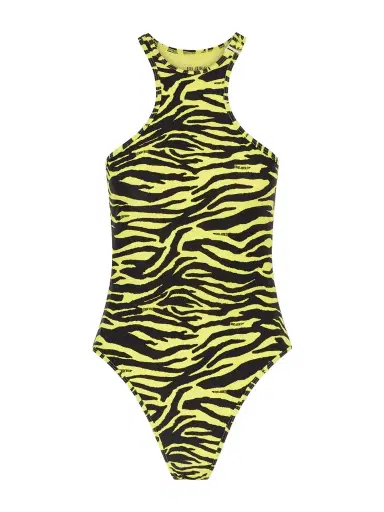 The Attico Zebra-print Swimsuit | Thumbnail 1 The Attico Zebra-print Swimsuit | Thumbnail 1